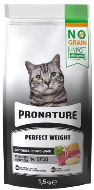 Pronature Hypo-allergenic Kuzulu Enginarlı Tahılsız Kısırlaştırılmış Kedi Maması 1.5 KG  | SRC: Barcode: 8681612750792