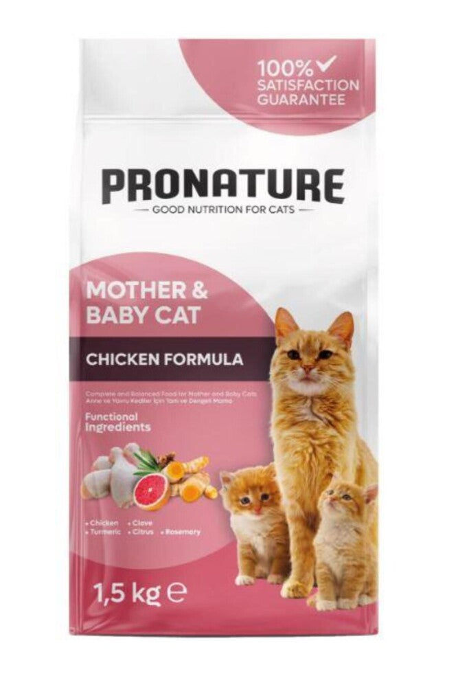 Pronature Mother&baby Tavuk Etli Anne Ve Yavru Için Kuru Kedi Maması 1.5 KG  | SRC: Barcode: 8681612751331