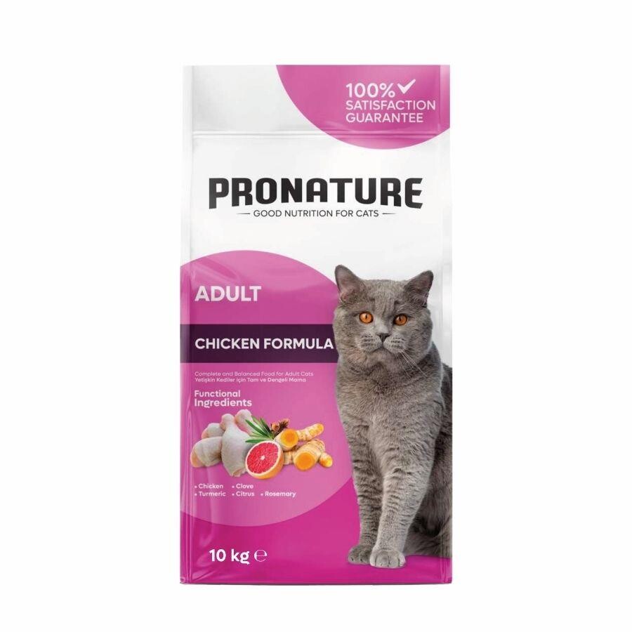 Pronature Tavuklu Ve Pirinçli Yetişkin Kedi Maması 10 KG  | SRC: Barcode: 8681612750440