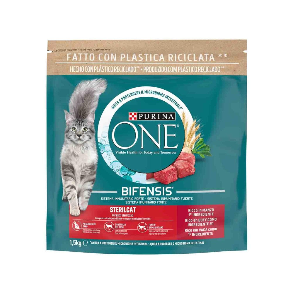 Purina One Sığır Etli Kısırlaştırılmış Kedi Maması 1.5 KG  | SRC: Barcode: 8445290070937