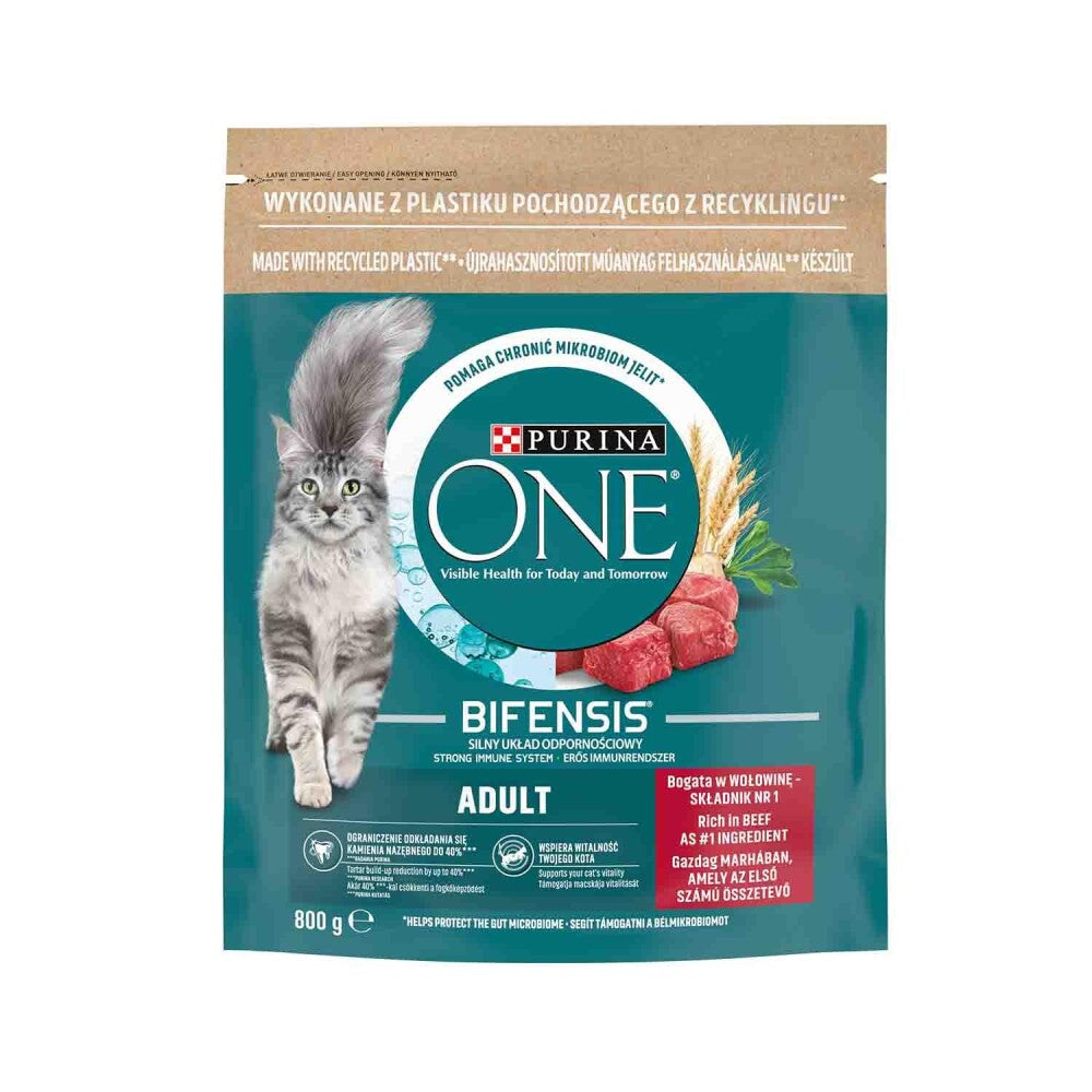 Purina One Sığır Etli Yetişkin Kedi Maması 800 GR  | SRC: Barcode: 8002205871388