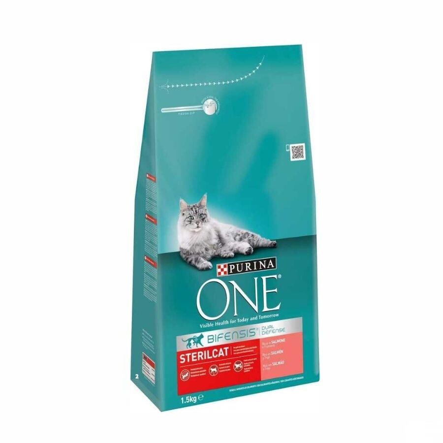 Purina One Somonlu Kısırlaştırılmış Kedi Maması 1.5 KG  | SRC: Barcode: 8445290098993
