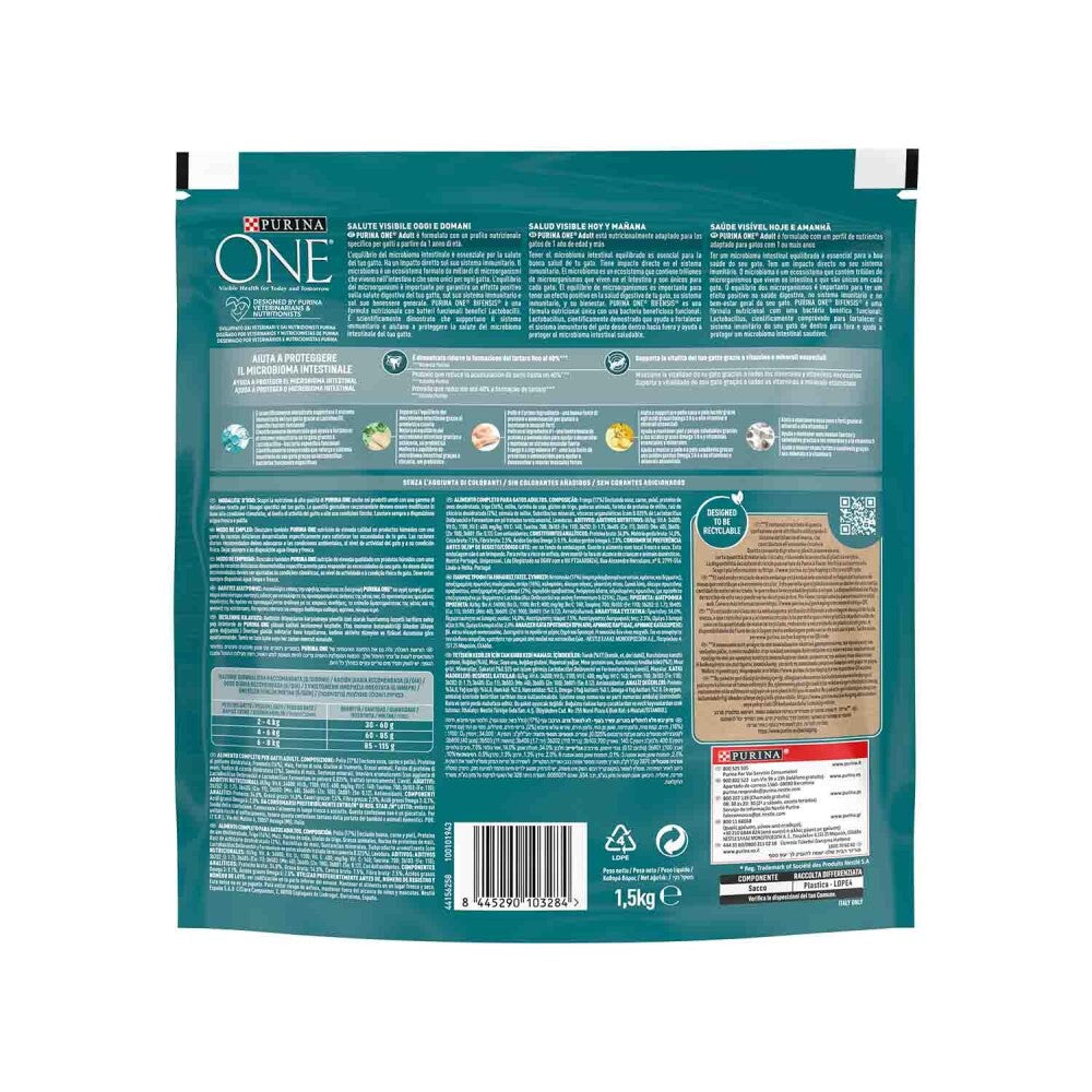 Purina One Tavuklu Yetişkin Kedi Maması 1.5 KG  | SRC: Barcode: 8445290103284