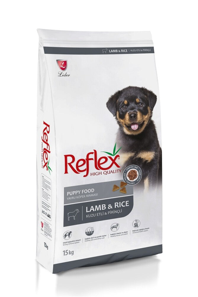 Reflex Kuzu Etli Ve Pirinçli Yavru Köpek Maması 15 KG  | SRC: Barcode: 8698995028646