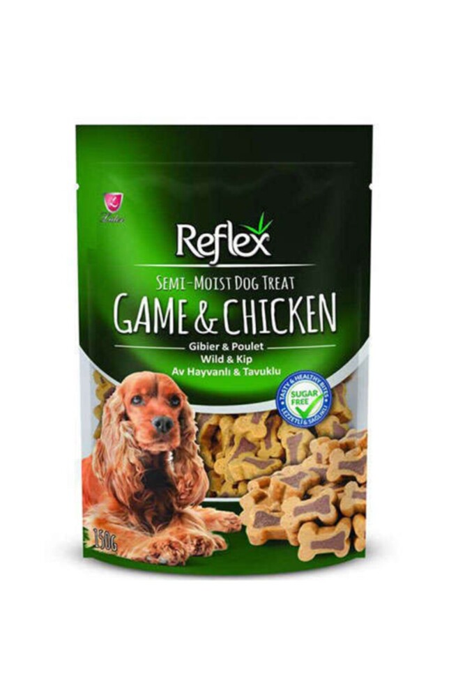 Reflex Plus Av Hayvanı Ve Tavuk Parçalı Küçük Irk Köpek Ödülü 150 GR  | SRC: Barcode: 8698995025287