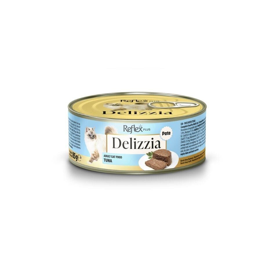Reflex Plus Delizzia Kıyılmış Ton Balıklı Yetişkin Kedi Konservesi 85 GR  | SRC: Barcode: 8698995038379