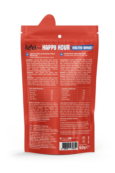 Reflex Plus Happy Hour Sağlıklı Kemikler İçin Destekleyici Köpek Ödül Maması 60 GR  | SRC: Barcode: 8698995034319