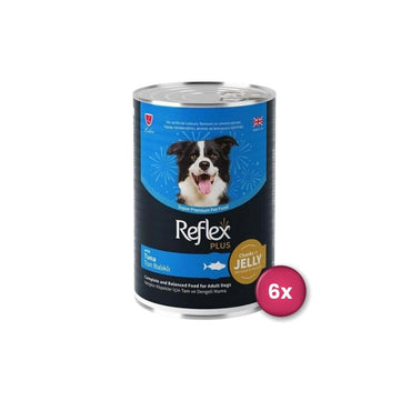 Reflex Plus Jöle İçinde Ton Balıklı Yetişkin Köpek Konservesi 400 GR 6 ADET  | SRC: Barcode: 8698995032674-6