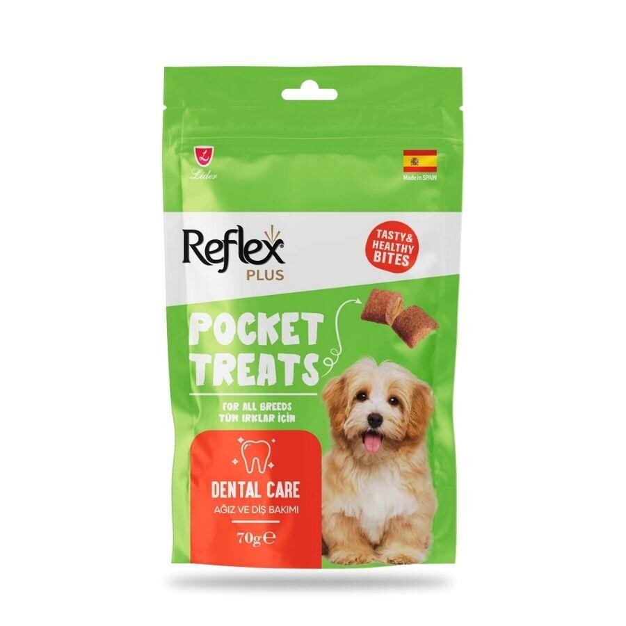 Reflex Plus Pocket Treats Ağız Ve Diş Sağlığı İçin Köpek Ödül Maması 70 GR  | SRC: Barcode: 8698995034357