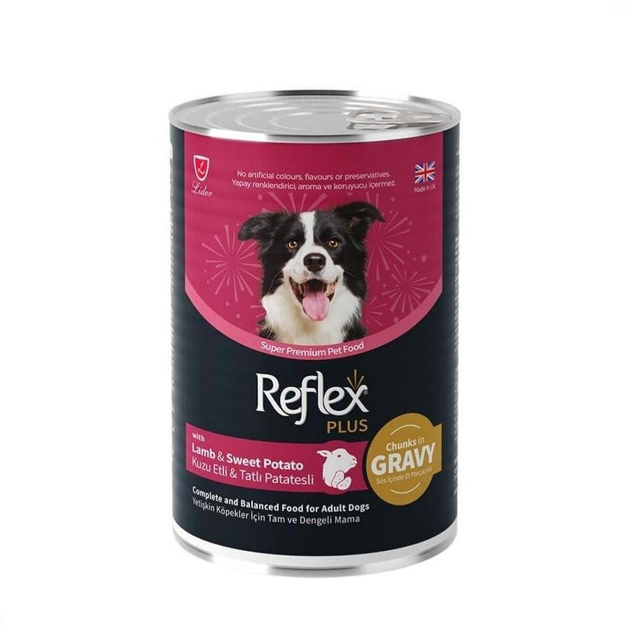 Reflex Plus Sos İçinde Kuzu Etli Ve Tatlı Patatesli Yetişkin Köpek Konservesi 400 GR TEKLI  | SRC: Barcode: 8698995032698