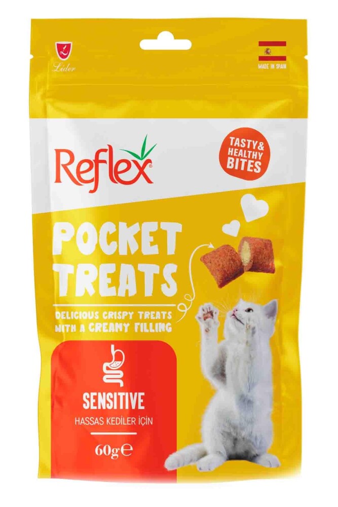 Reflex Pocket Treats Sensitive Yetişkin Kedi Ödül Maması 60 GR  | SRC: Barcode: 8698995031707