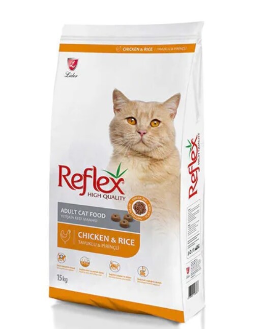 Reflex Tavuklu Pirinçli Yetişkin Kedi Maması 15 KG  | SRC: Barcode: 8698995028813