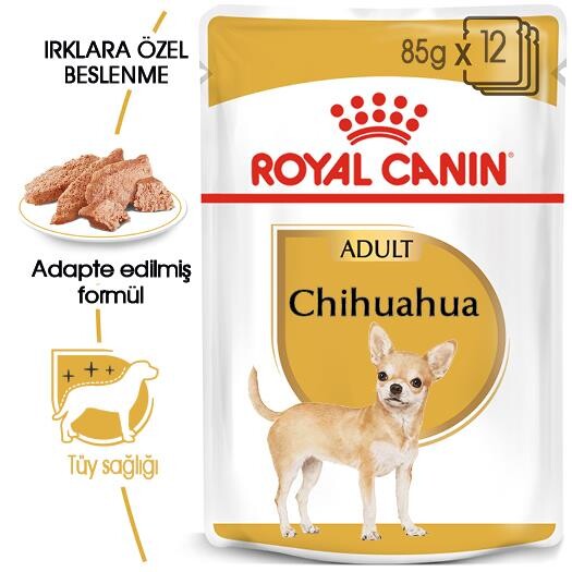 Royal Canin Chihuahua Adult Pouch Yetişkin Köpekler İçin Konserve 85 GR  | SRC: Barcode: 9003579001516