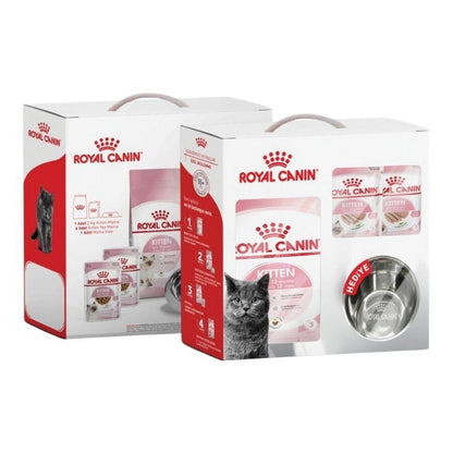 Royal Canin Kitten 26 Yavru Kedi Maması Pouch Çelik Mama Kabı Hediyeli 2 KG 6 ADET  | SRC: Barcode: 10214