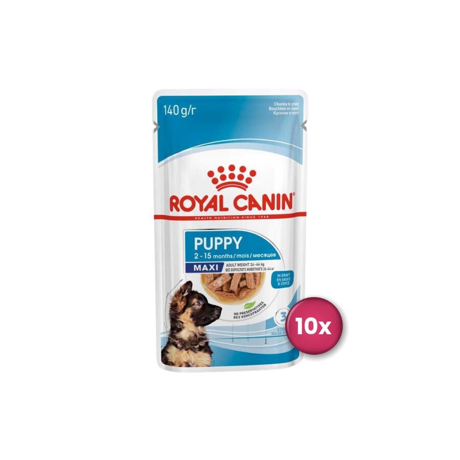 Royal Canin Maxi Puppy Büyük Irk Yavru Köpekler İçin Parça Etli Yaş Mama 140 GR 10 ADET  | SRC: Barcode: 109701400-10lu