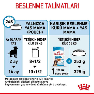 Royal Canin Maxi Puppy Büyük Irk Yavru Köpekler İçin Parça Etli Yaş Mama 140 GR TEKLI  | SRC: Barcode: 9003579008454