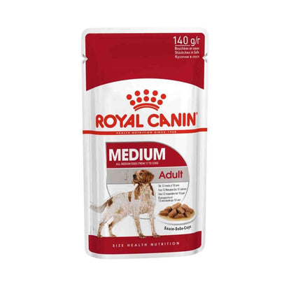 Royal Canin Medium Adult Orta Irk Yetişkin Köpekler İçin Parça Etli Yaş Mama 140 GR TEKLI  | SRC: Barcode: 9003579008379