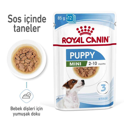 Royal Canin Mini Puppy Küçük Irk Yavru Köpek Konservesi 85 GR  | SRC: Barcode: 9003579008218