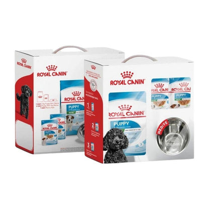 Royal Canin Mini Puppy Küçük Irk Yavru Köpek Maması Pouch Çelik Mama Kabı Hediyeli 2 KG 2 ADET  | SRC: Barcode: 21500100038381250