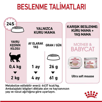 Royal Canin Mother & Baby Cat 34 Anne Ve Yavru Kedi Maması 2 KG  | SRC: Barcode: 3182550707312