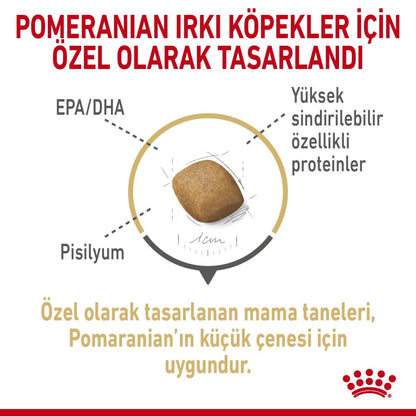 Royal Canin Pomeranian Yetişkin Köpek Irk Maması 1.5 KG  | SRC: Barcode: 3182550908443