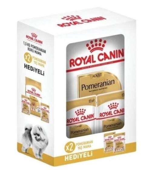 Royal Canin Pomeranian Yetişkin Köpek Maması Pocuh Hediyeli 1.5 KG 2 ADET  | SRC: Barcode: 10344