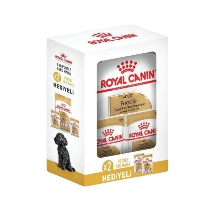 Royal Canin Poodle Yetişkin Köpek Maması Pouch Hediyeli 3 KG 2 ADET  | SRC: Barcode: 10345