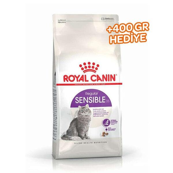 Royal Canin Sensible 33 Hassas Sindirimi Olan Kediler İçin Mama Hediyeli 400 GR + 400 GR  | SRC: Barcode: 
