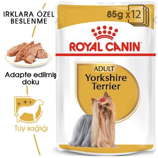 Royal Canin Yorkshire Terrier Adult Pouch Yetişkin Köpekler İçin Konserve 85 GR  | SRC: Barcode: 9003579001448