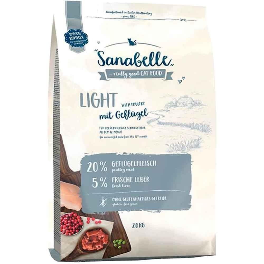 Sanabelle Light Düşük Kalorili Yetişkin Kedi Maması 2 KG  | SRC: Barcode: 4015598017435