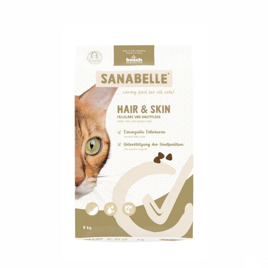 Sanabelle Hair Skin Sağlıklı Tüy Gelişimi İçin Yetişkin Kedi Maması 8 KG  | SRC: Barcode: 4015598025379