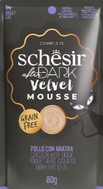 Schesir After Dark Mousse Tavuk Ve Ördek Etli Tahılsız Yetişkin Kedi Konservesi 80 GR  | SRC: Barcode: 8005852132406
