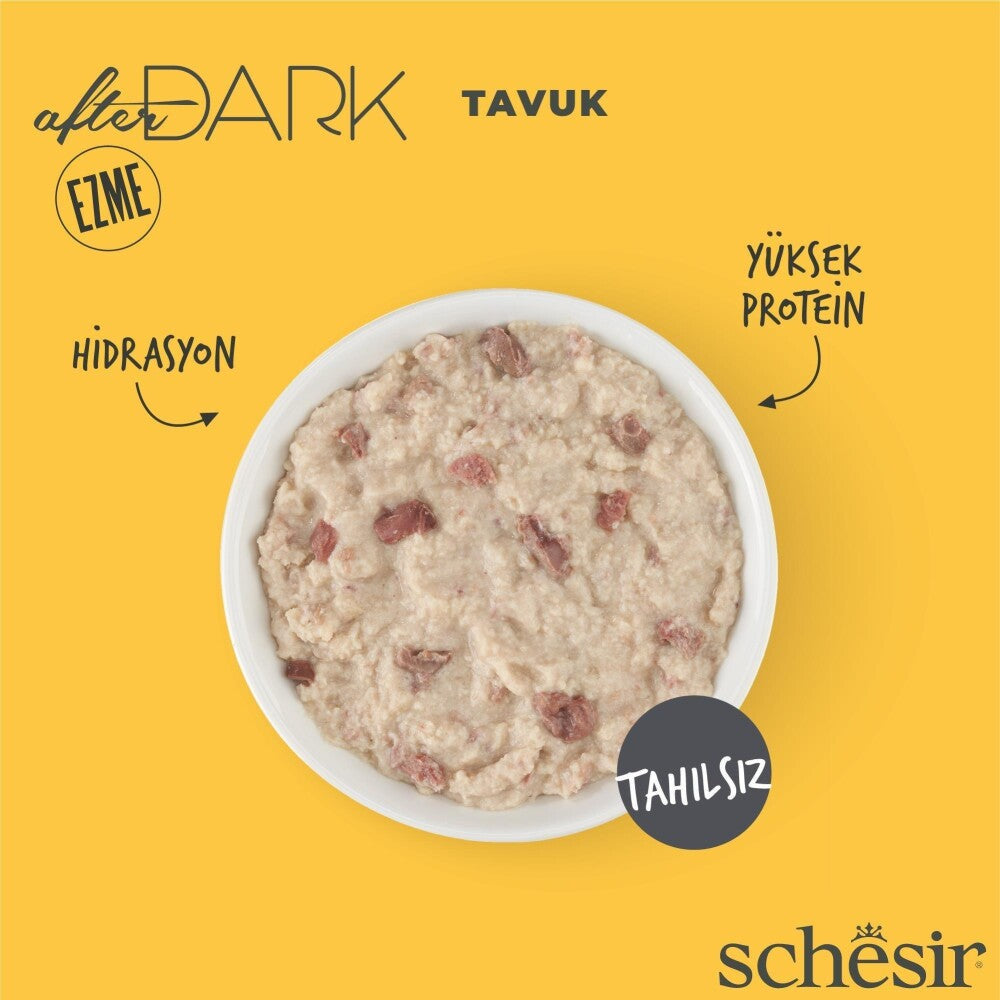 Schesir After Dark Pate Tavuk Etli Tahılsız Yetişkin Kedi Konservesi 80 GR  | SRC: Barcode: 8005852242013