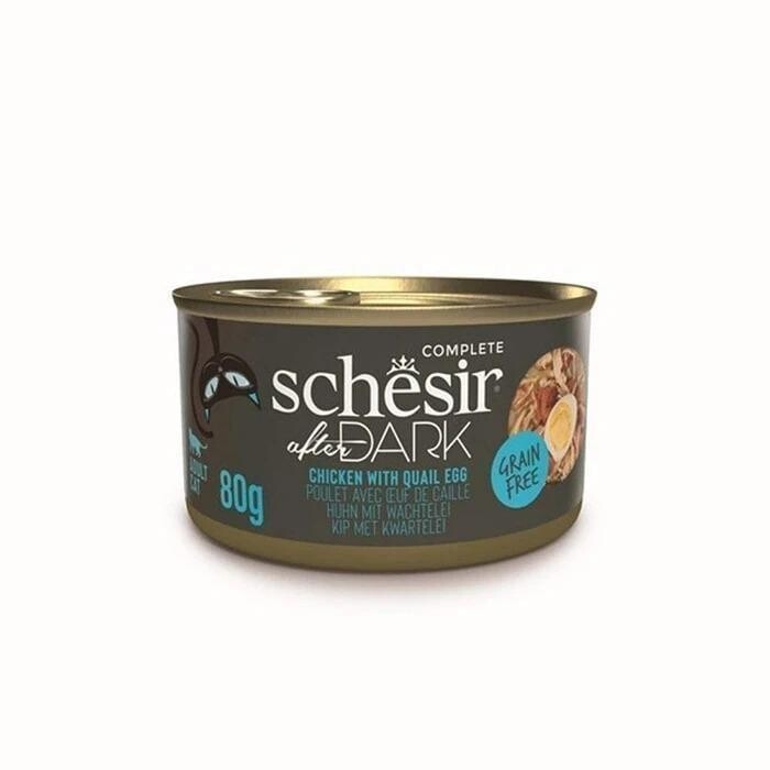 Schesir After Dark Pate Tavuk Etli Ve Bıldırcın Yumurtalı Tahılsız Yetişkin Kedi Konservesi 80 GR  | SRC: Barcode: 8005852142115