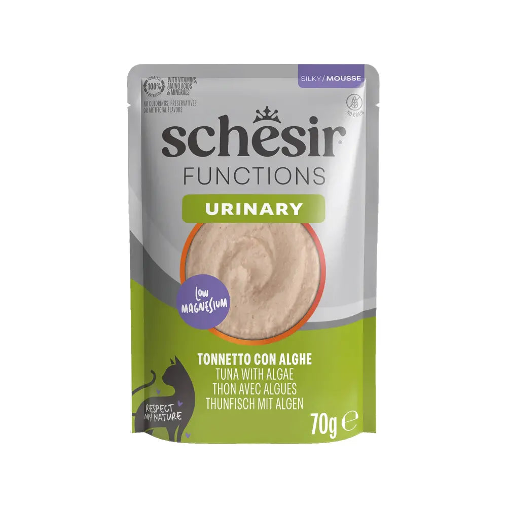 Schesir Functions İdrar Yolu Sağlığı Destekleyici Ton Balıklı Yosunlu Pouch Yetişkin Kedi Konservesi  | SRC: Barcode: 8005852114044