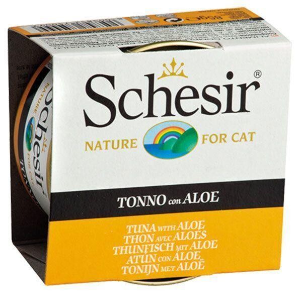 Schesir Jel İçinde Ton Balıklı & Aloeveralı Yetişkin Kedi Konservesi 85 GR  | SRC: Barcode: 8005852750099
