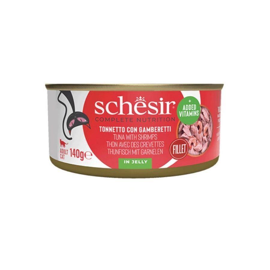 Schesir Jöle İçinde Ton Balığı İle Karidesli Yetişkin Kedi Konservesi 140 GR  | SRC: Barcode: 8005852273598