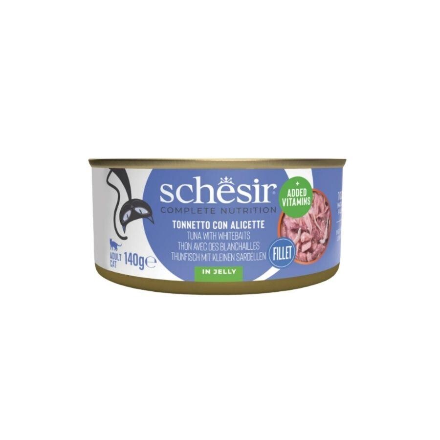 Schesir Jöle İçinde Ton Ve Ringa Balıklı Yetişkin Kedi Konservesi 140 GR  | SRC: Barcode: 8005852270214