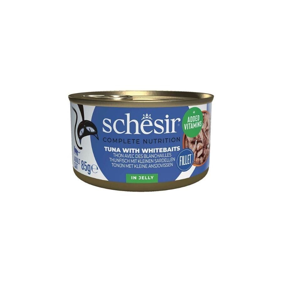 Schesir Jöle İçinde Ton Ve Ringa Balıklı Yetişkin Kedi Konservesi 85 GR  | SRC: Barcode: 8005852750037