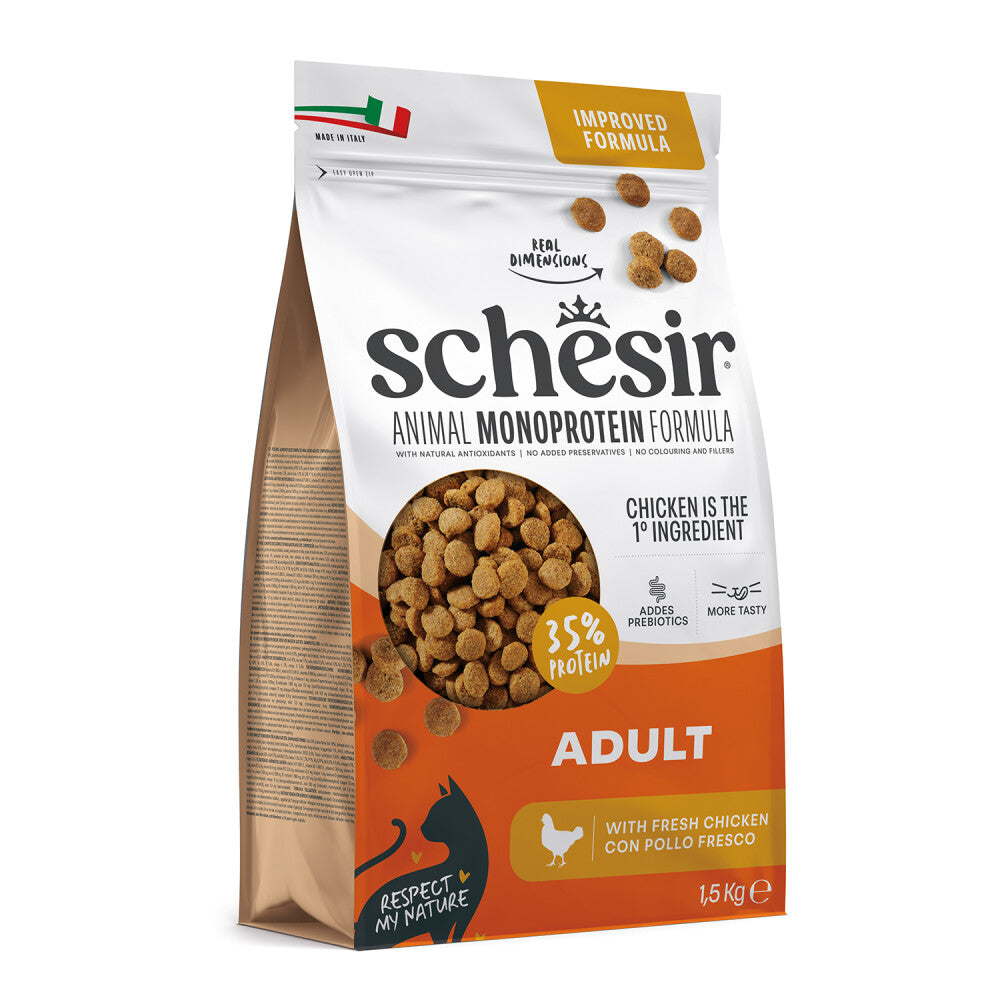 Schesir Monoprotein Tavuklu Yetişkin Kedi Maması  | SRC: Barcode: 8005852140067