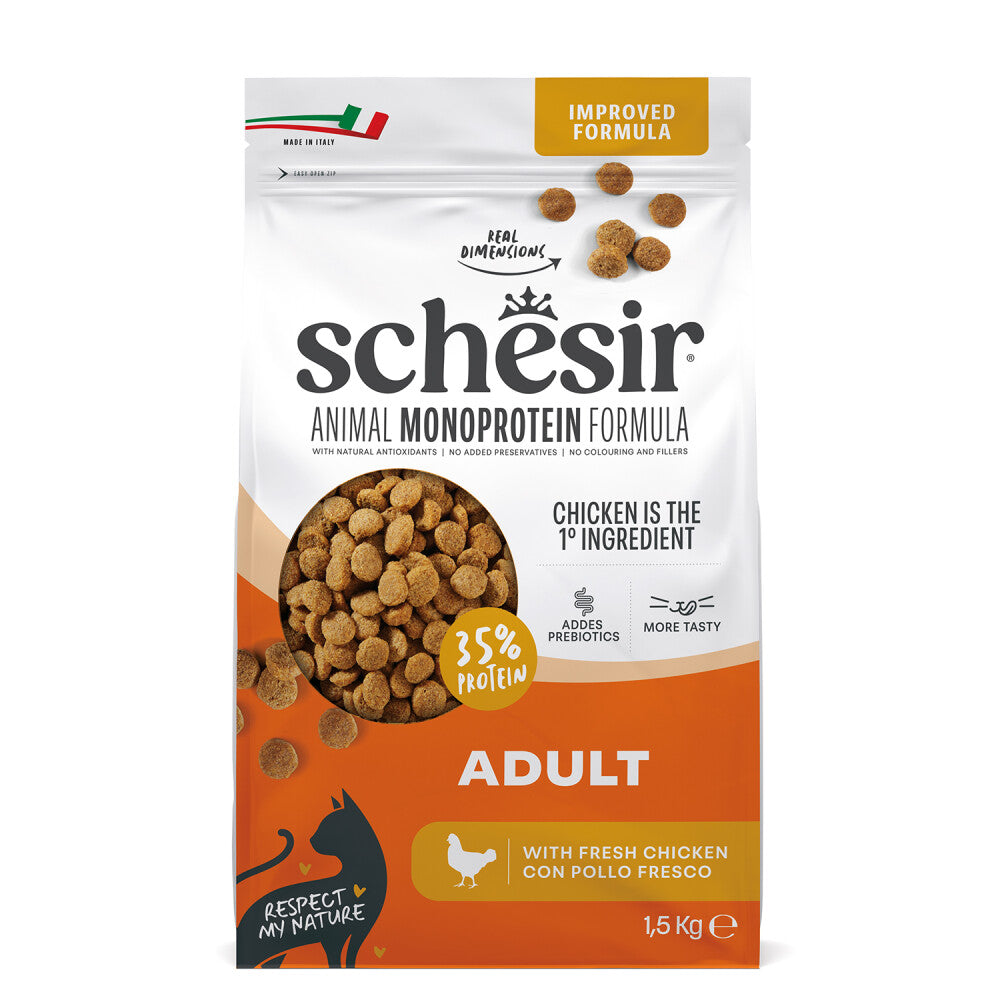 Schesir Monoprotein Tavuklu Yetişkin Kedi Maması  | SRC: Barcode: 8005852140067