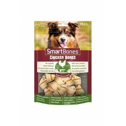 Smart Bones Tavuklu Mini Düğümlü Köpek Kemiği 288 GR 18 ADET  | SRC: Barcode: 0810833027118