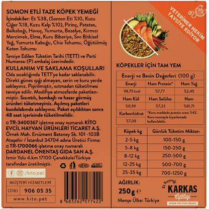 Somon Etli Köpek Yemeği