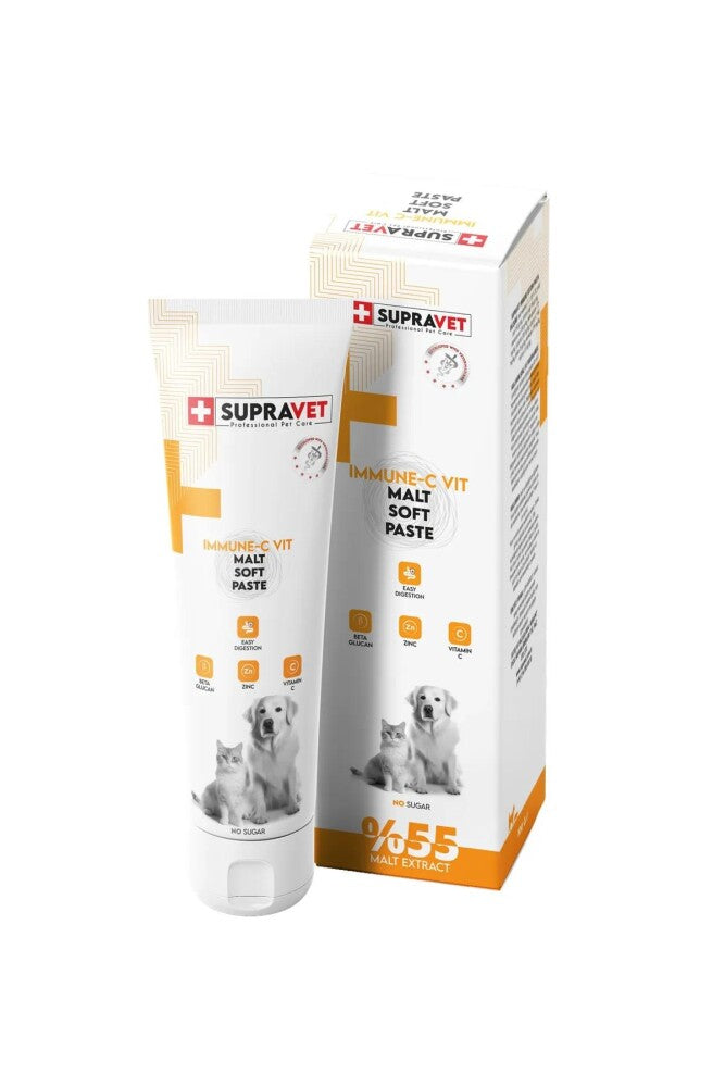 Supravet Immune C Kedi Ve Köpek Bağışıklık Güçlendirici Malt Paste 100 GR  | SRC: Barcode: 8680589182551