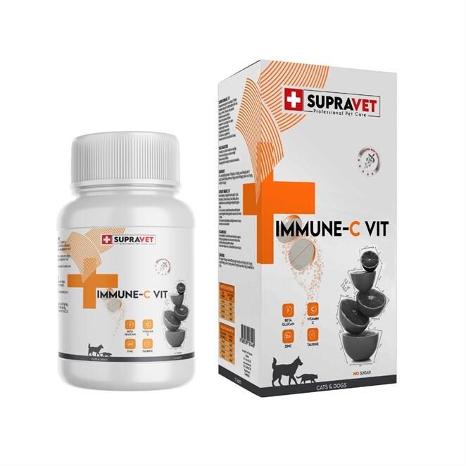 Supravet Immune Kedi Ve Köpek İçin Bağışıklık Sistemi Güçlendirici Tablet (75 Tablet)  | SRC: Barcode: 8680589181448