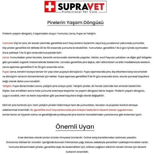 Supravet Kedi Deri Ve Tüy Bakım Yağı; Bit. Pire. Kene Dış Parazit Ense Damlası  | SRC: Barcode: 8680589182803