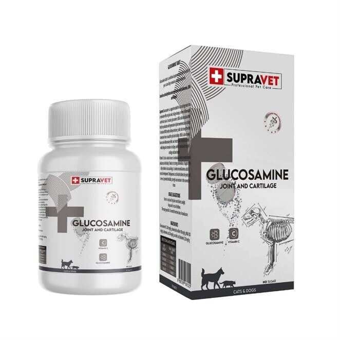 Supravet Kedi Ve Köpek Eklem Sağlığı Güçlendirici Glukozamin Tablet Vitamin C (75 Tablet)  | SRC: Barcode: 8680589181325