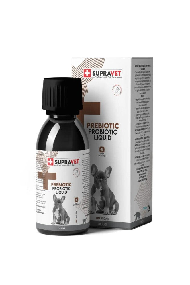 Supravet Köpek Bağışıklık Güçlendirici Sıvı Probiyotik Prebiyotik Takviyesi 100 ML  | SRC: Barcode: 8680589182858