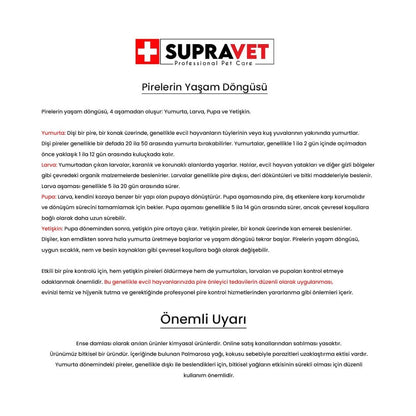 Supravet Küçük Irk Köpek Deri Ve Tüy Bakım Yağı; Bit Pire Kene Dış Parazit Ense Damlası 1-10 KG 1 ML  | SRC: Barcode: 8680589182810