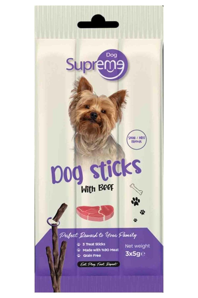 Supreme Dog Sığır Etli Köpek Ödül Çubuğu 3 X 5 GR  | SRC: Barcode: 8684207638055